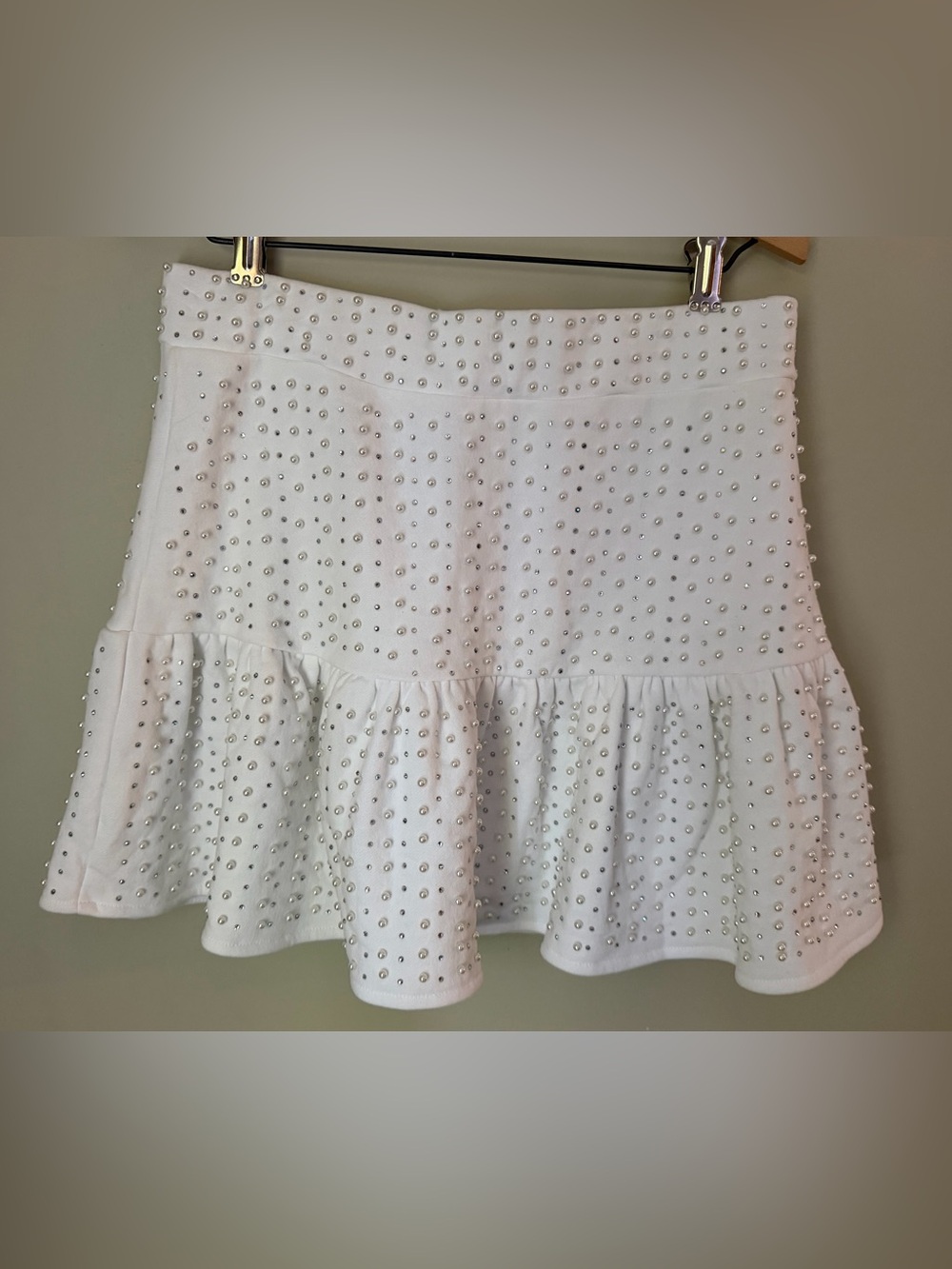 NWT | Queen of Sparkles | Jewel and Pearl Skirt | M